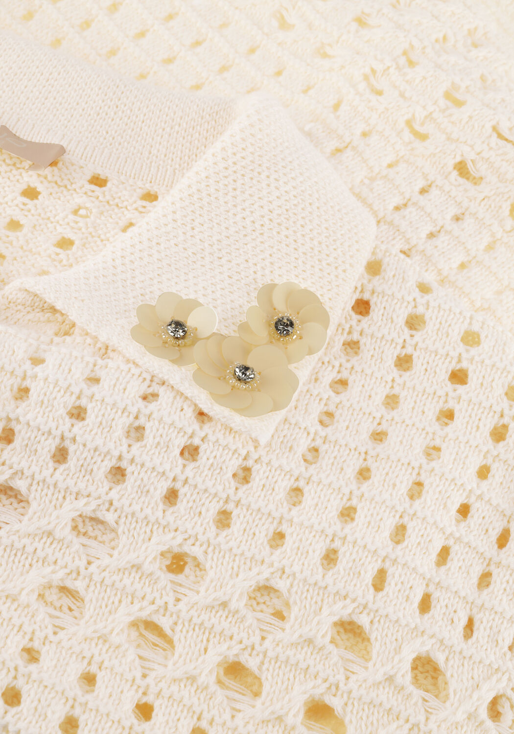 Creme LIU JO Blusen 3.0 MAGLIA APERTA M/C - large