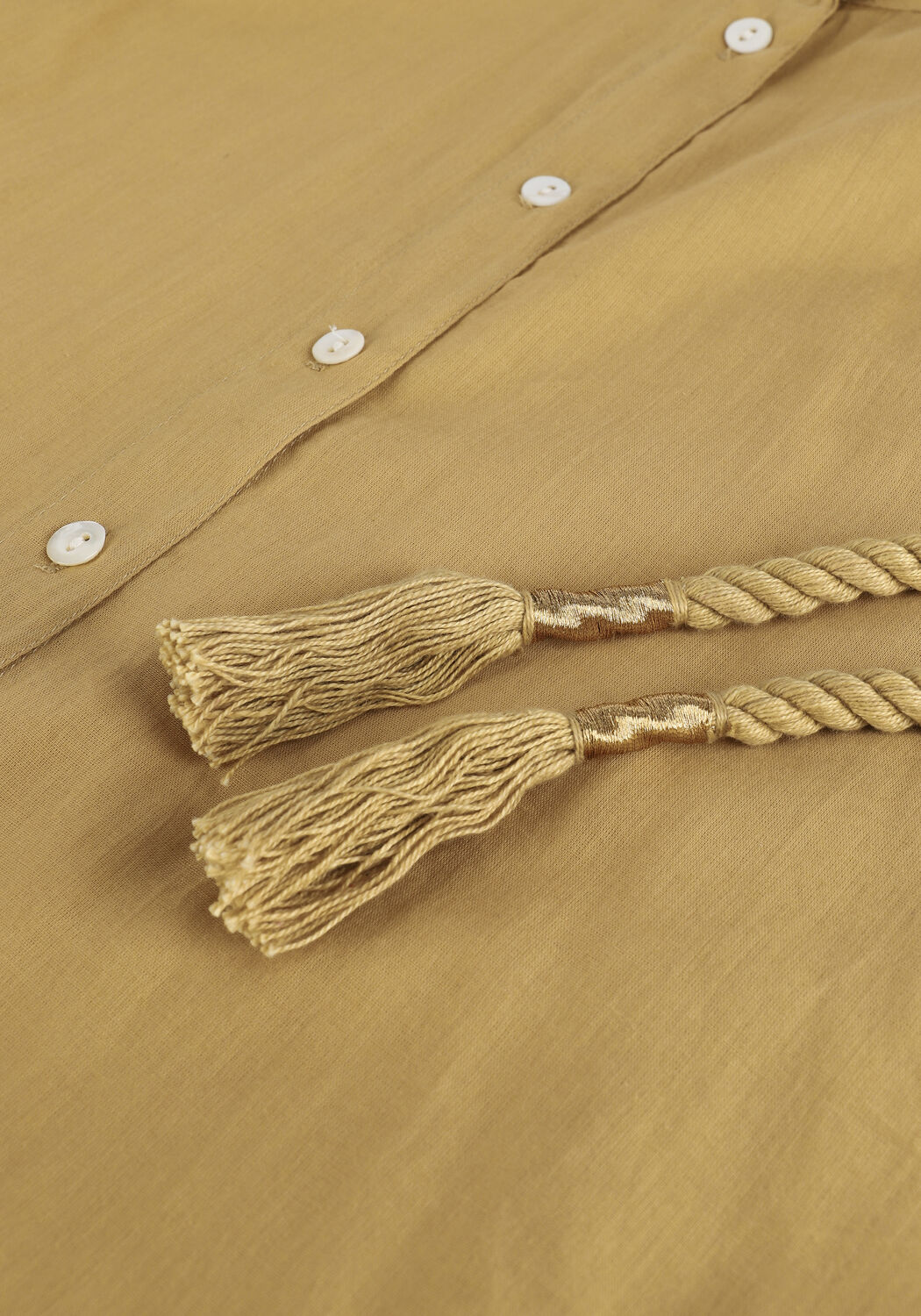 Gelbe ANTIK BATIK Midikleid OGGY LONGDRESS - large