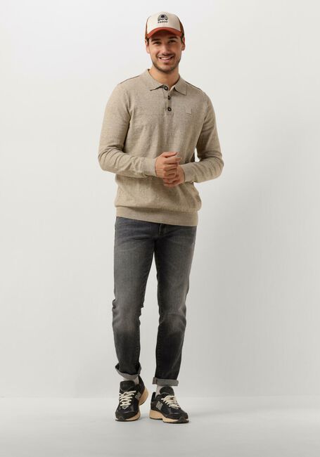 Beige BUTCHER OF BLUE Polo-Shirt LT CLIFDEN POLO L/S - large