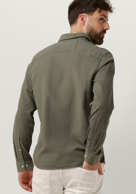 Grüne CAST IRON Casual-Oberhemd LONG SLEEVE SHIRT SQUARE STRUCTURE REGULAR FIT - large