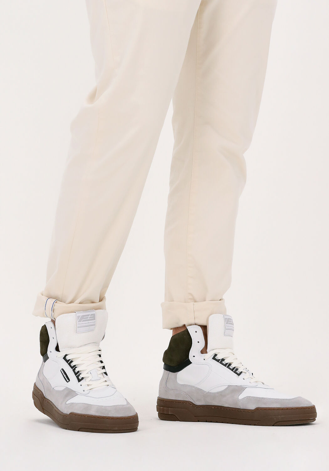 Wei&szlig;e FLORIS VAN BOMMEL Sneaker High SFM-10117-01 - large