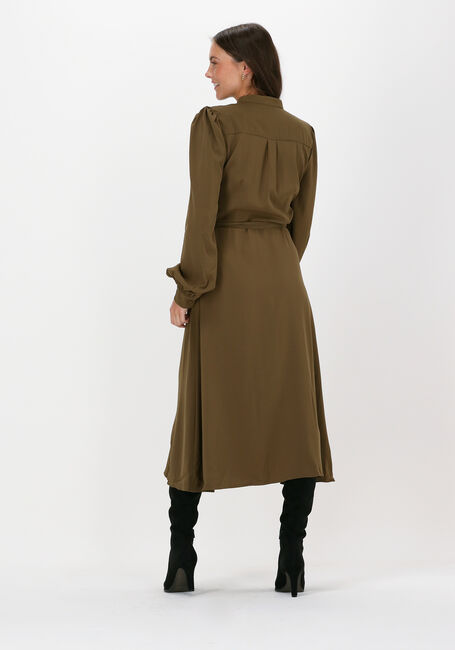 Grüne NA-KD Midikleid BALLON SLEEVE MIDI DRESS - large
