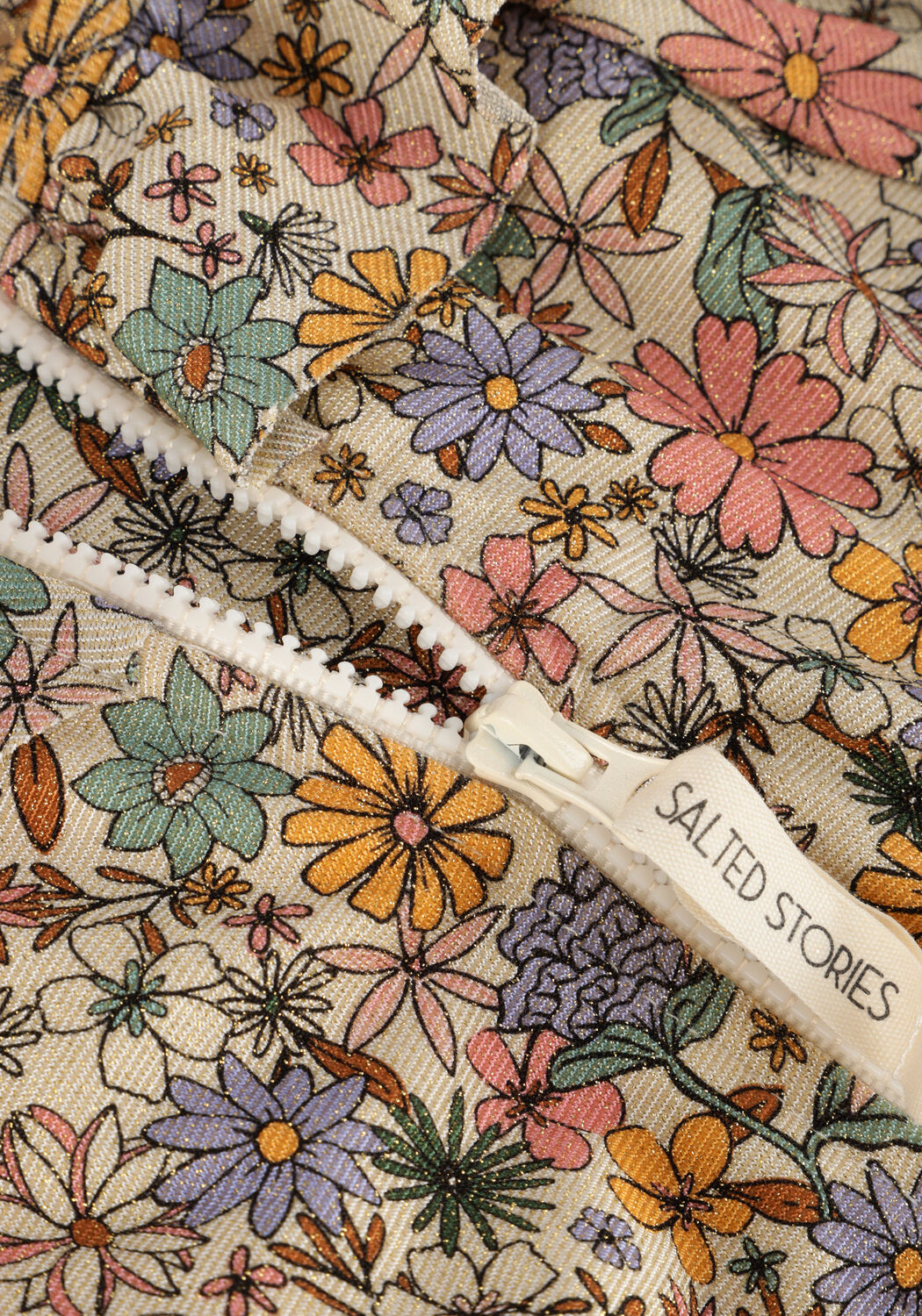 Mehrfarbige/Bunte SALTED STORIES Badeanz&uuml;ge SPARKLY FLEURS BODYSUIT - large