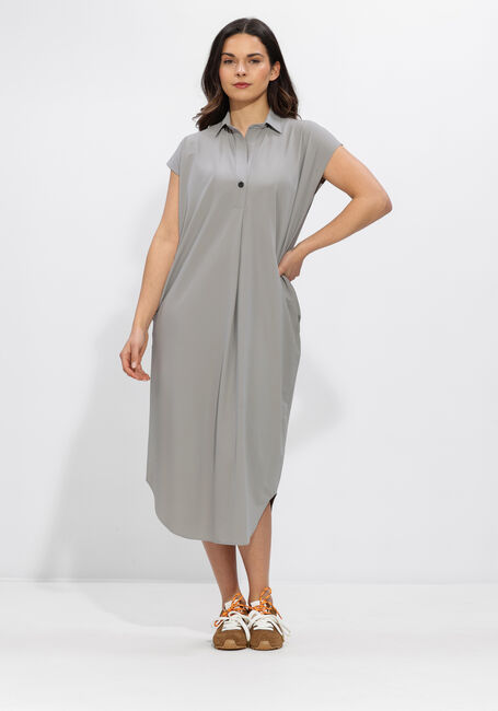 Graue PENN & INK Midikleid DRESS - large