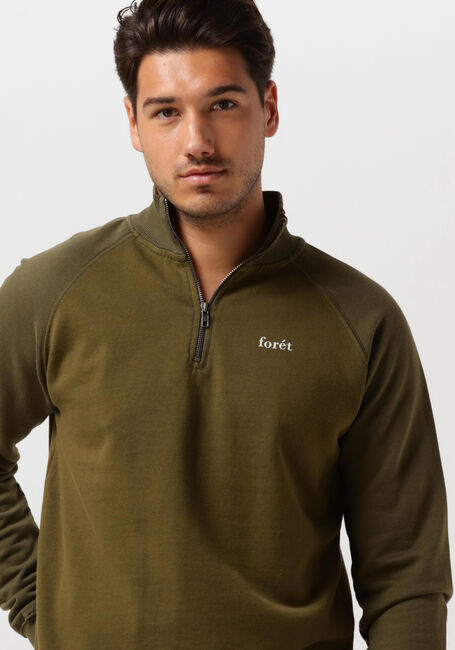 Grüne FORÉT Sweatshirt CREEK HALF ZIP - large