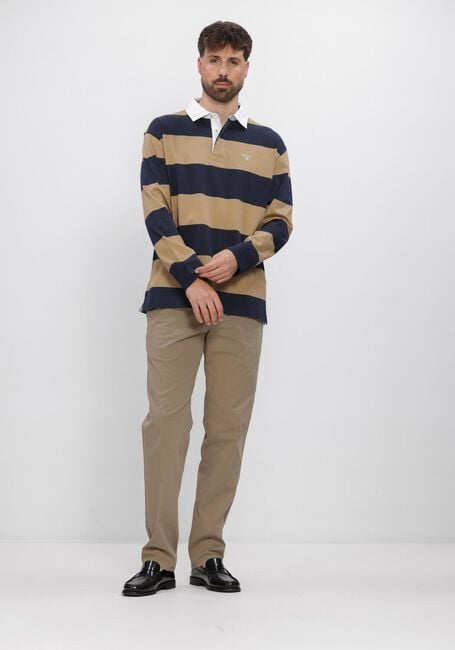 Beige BARBOUR Polo-Shirt BROOME RUGBY SHIRT - large