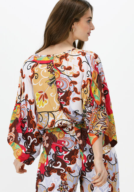 Mehrfarbige/Bunte SUMMUM Top TOP FESTIVAL PRINT ON VISCOSE SATIN - large