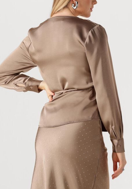 Taupe NEO NOIR Blusen CAPRINA HEAVY SATEEN BLOUSE - large
