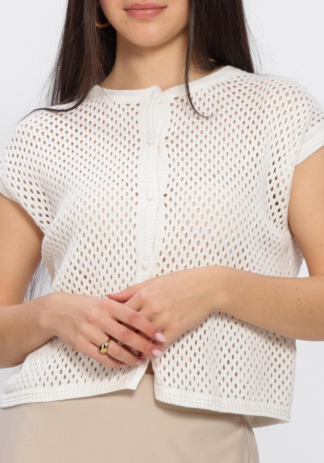 Wei&szlig;e AIMEE THE LABEL Tops & T-shirts NOA KNITTED TOP - large