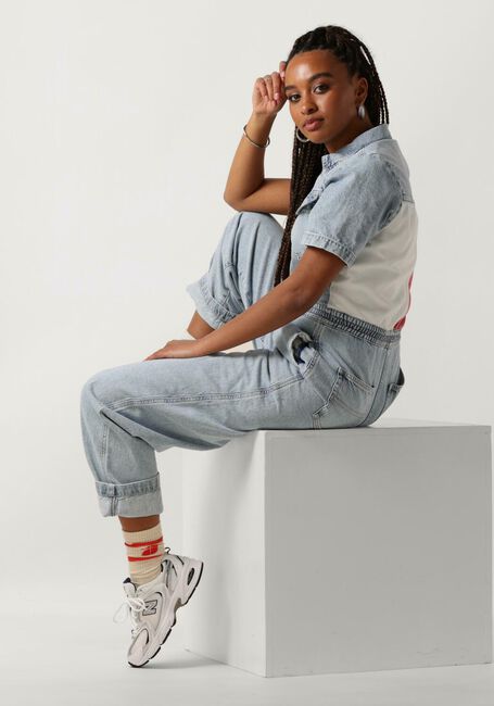 Blaue TOMMY JEANS Jumpsuit BOILER SUIT FLAG - large