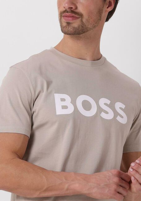 Beige BOSS T-shirt THINKING 1 - large
