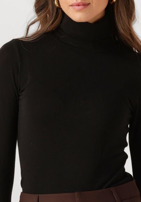 Schwarze SECOND FEMALE Rollkragenpullover MATIMA T-NECK TEE - large