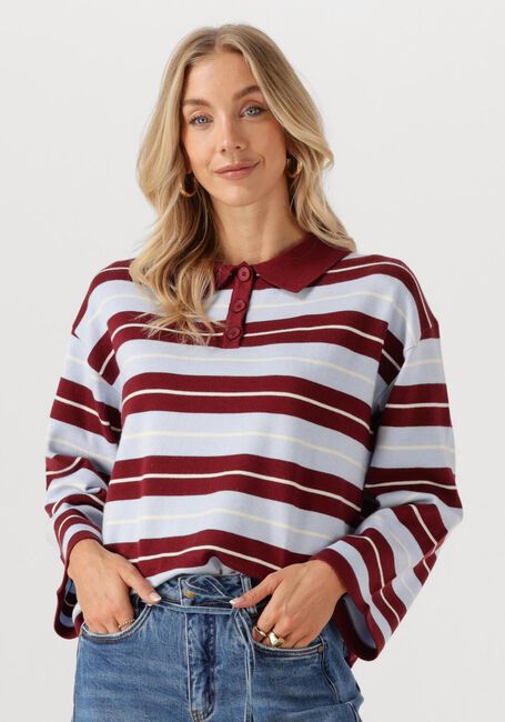 Mehrfarbige/Bunte YDENCE Polo-Shirt KNITTED TOP BALOU - large