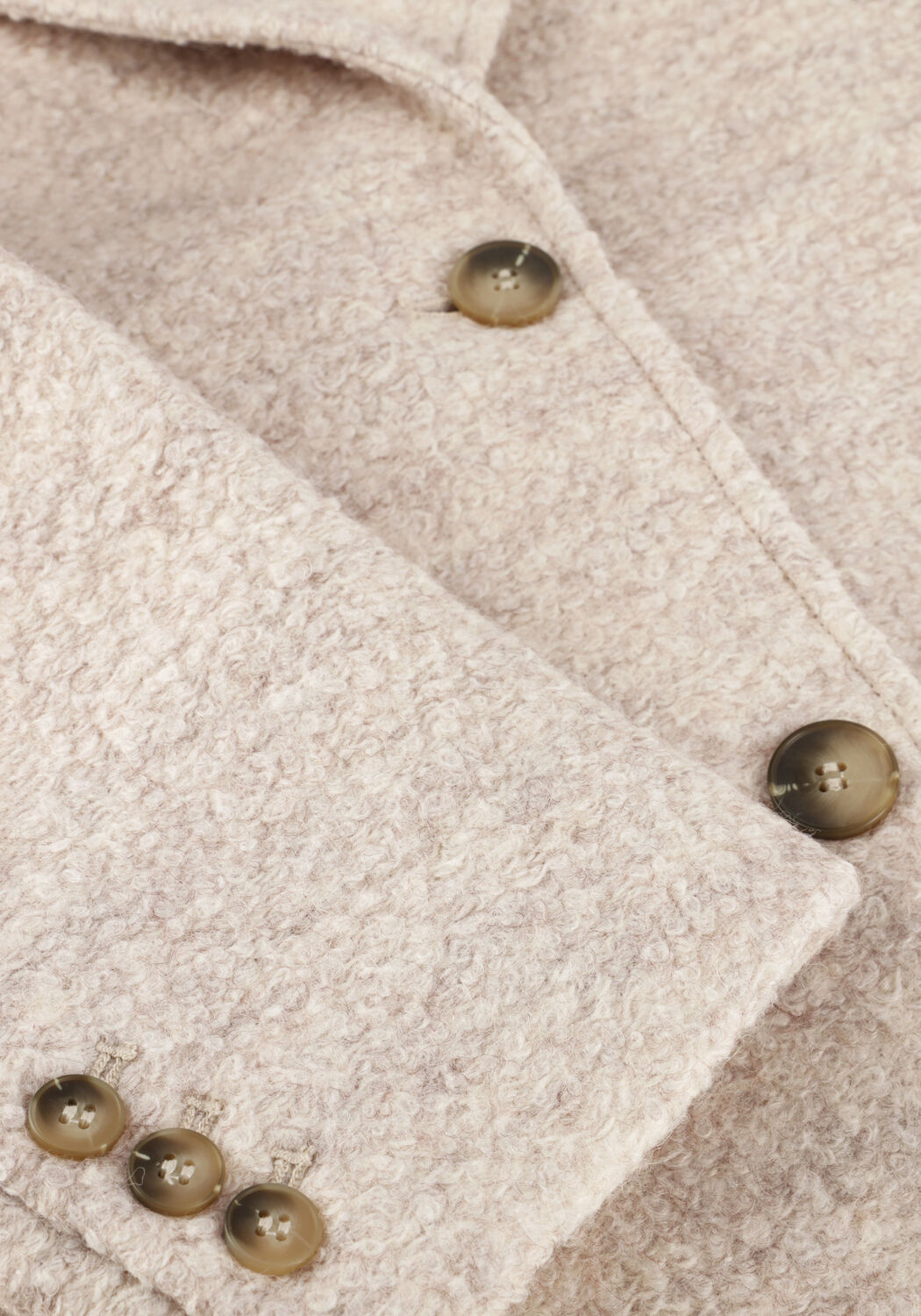 Ecru SELECTED WOMEN M&auml;ntel SLFSASJA BOUCLE LANO COAT - large