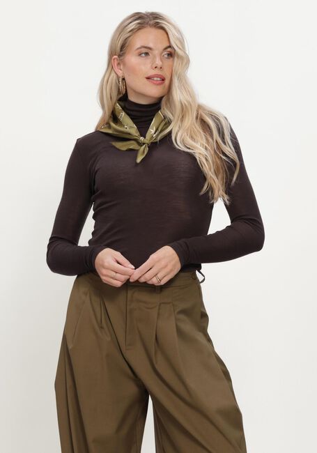 Braune GESTUZ Rollkragenpullover GZNINIA WOOL ROLLNECK - large