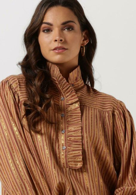 Camelfarbene ANTIK BATIK Blusen EDDY BLOUSE - large