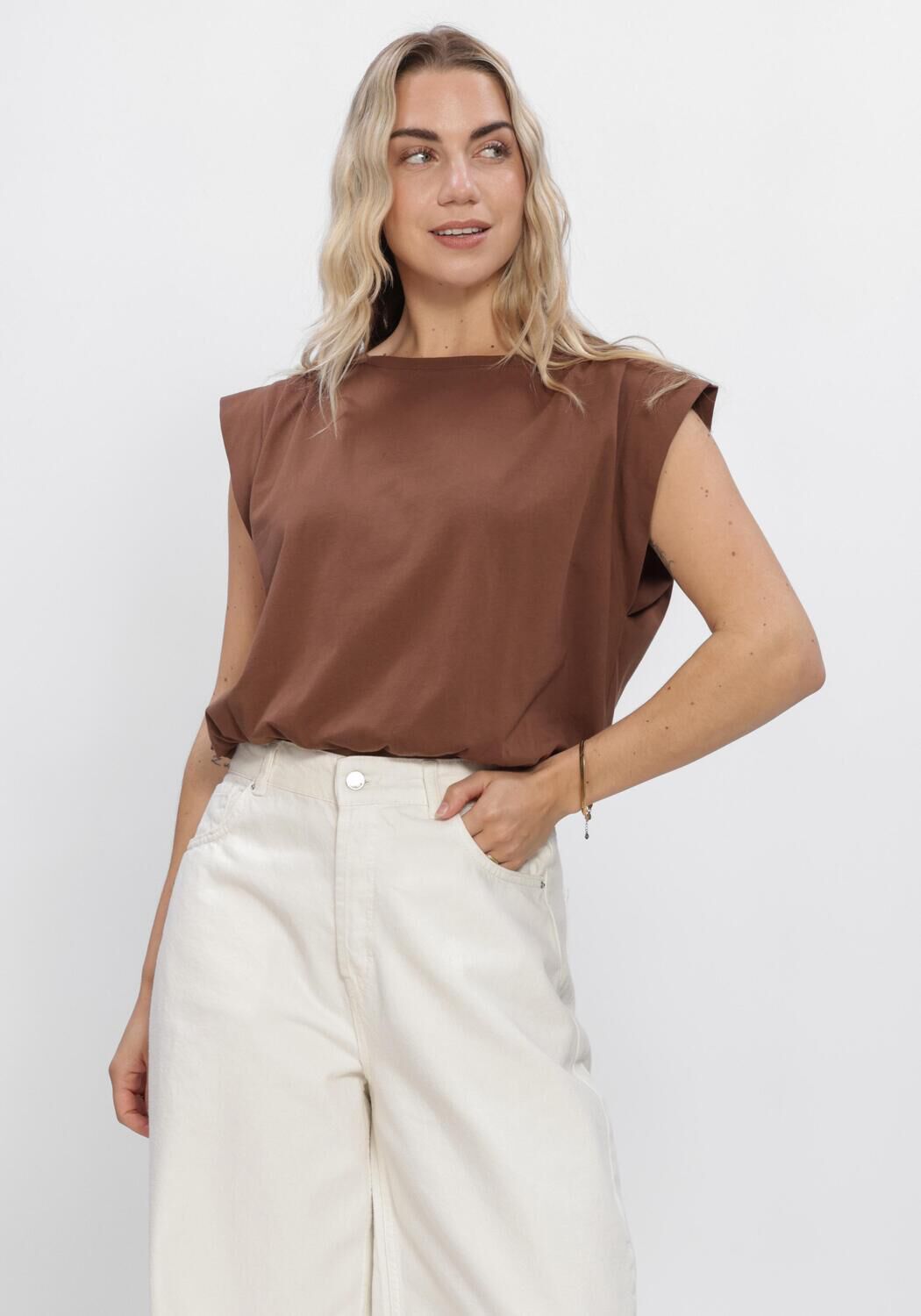 Braune SUNCOO T-shirt MARCHA - large