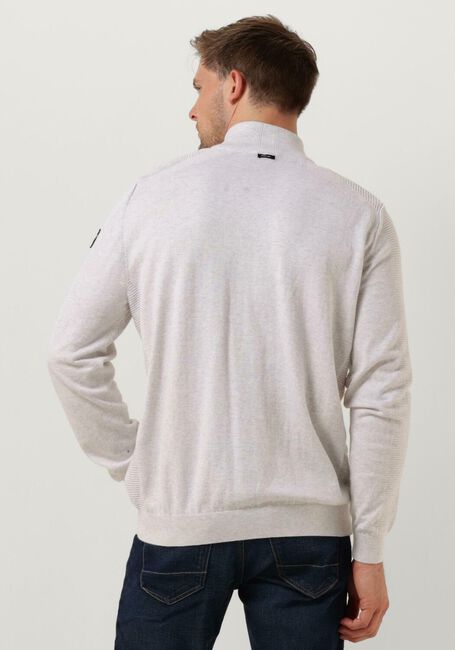Ecru VANGUARD Pullover HALP ZIP COLLAR COTTON STRUCTURE - large