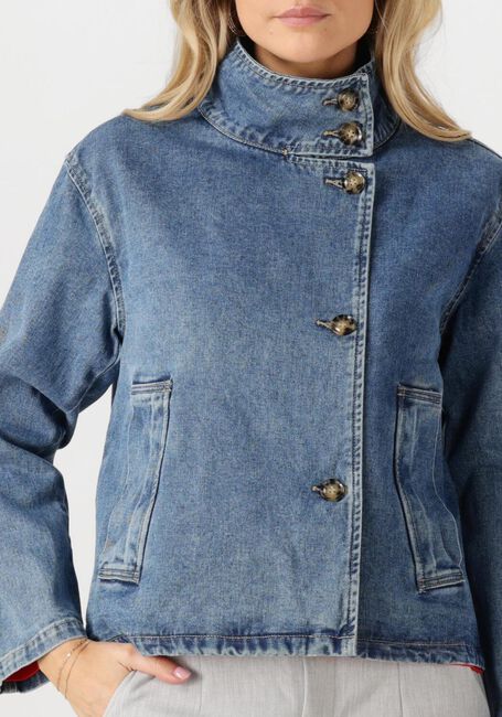Blaue OBJECT Jeansjacke OBJTILLA GRO L/S LO DENIM JACKET - large