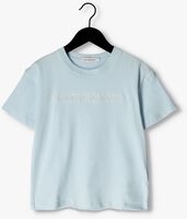 Blaue CALVIN KLEIN T-shirt RAISED EMBRO LOGO T-SHIRT - medium