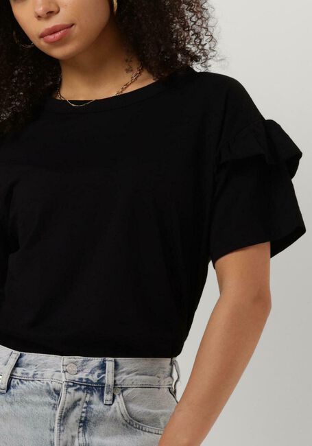 Schwarze SELECTED FEMME T-shirt SLFRYLIE SS FLORENCE TEE - large