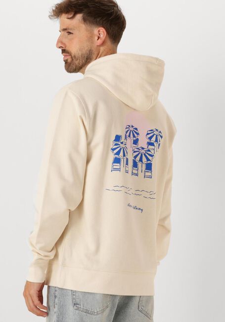 Beige STRØM Clothing Pullover HOODIES - large