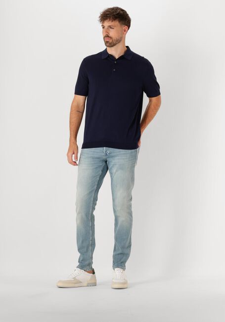 Blaue TOMMY HILFIGER Polo-Shirt DC COTTON LYOCELL POLO - large