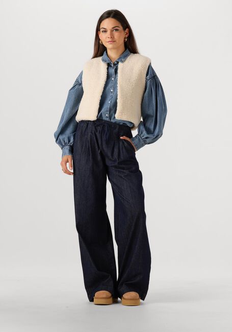 Blaue BY-BAR Blusen SARAH SHORT DENIM BLOUSE - large