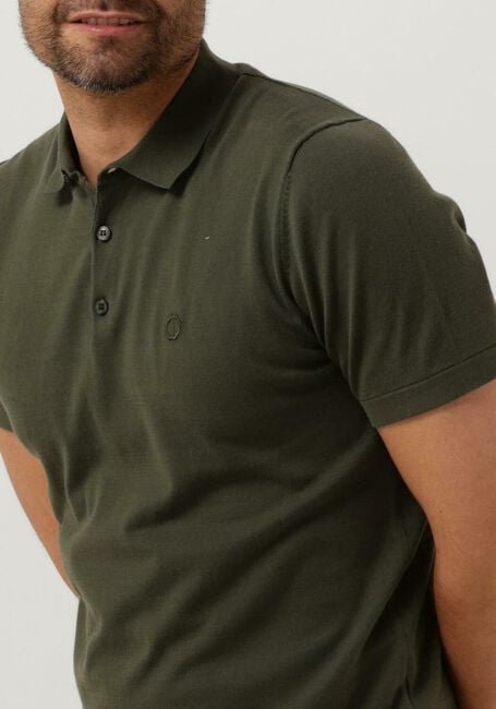 Dunkelgrün DSTREZZED Polo-Shirt POLO S/S COTTON KNIT - large