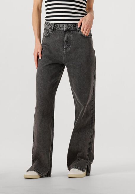Graue ALIX THE LABEL Straight leg jeans LADIES WOVEN RELAXED DENIM PANTS - large