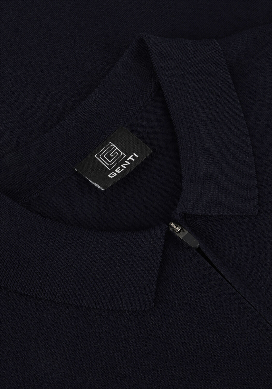 Dunkelblau GENTI Polo-Shirt POLO ZIP SS K2053-1260 - large