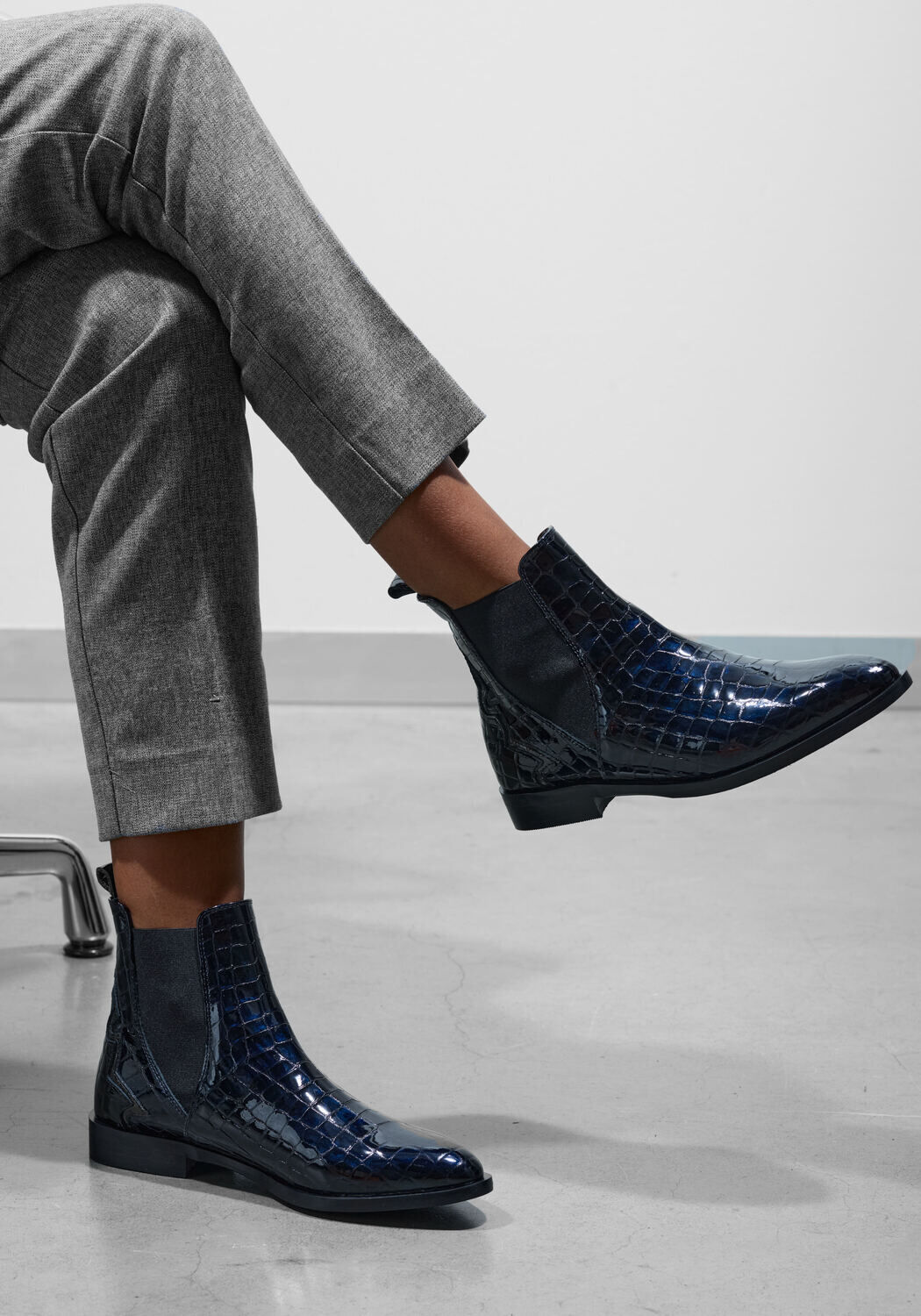 Blaue STEFANO LAURAN Stiefeletten S3298 - medium