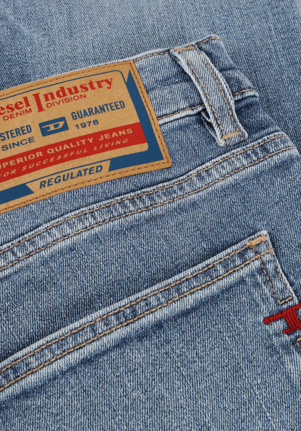 Blaue DIESEL Slim fit jeans 2019 D-STRUKT - large