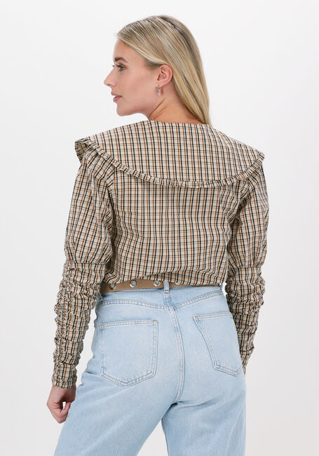 Sand CO'COUTURE Blusen CILIA COLLAR CHECK SHIRT - large