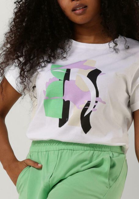 Minze SUMMUM T-shirt TOP COLOURBLOCK GRAPHIC TEE - large