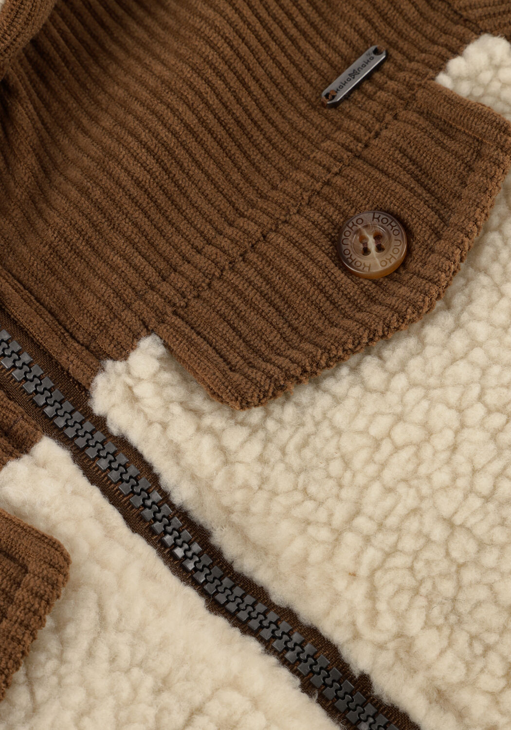 Mehrfarbige/Bunte KOKO NOKO Teddy-Jacke O56898 - large