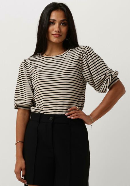 Schwarze JANSEN AMSTERDAM Tops & T-shirts K136 KNIT TOP 3/4 SLEEVE - large