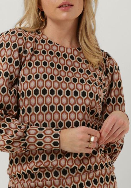 Mehrfarbige/Bunte SUMMUM Pullover TOP HONEYCOMB JACQUARD - large