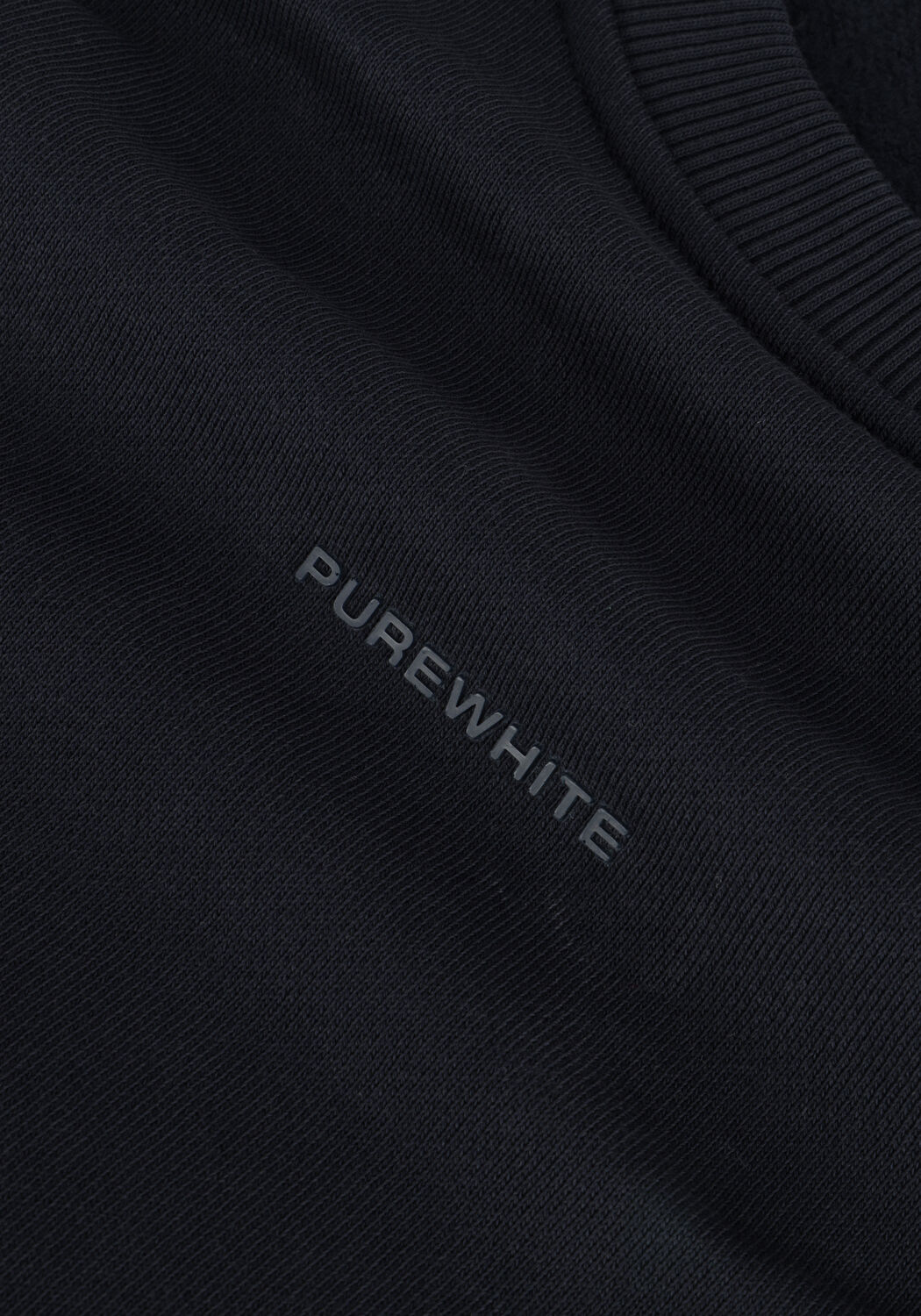 Dunkelblau PUREWHITE Pullover CREWNECK WITH ARTWORK PATCH ON BACK - large