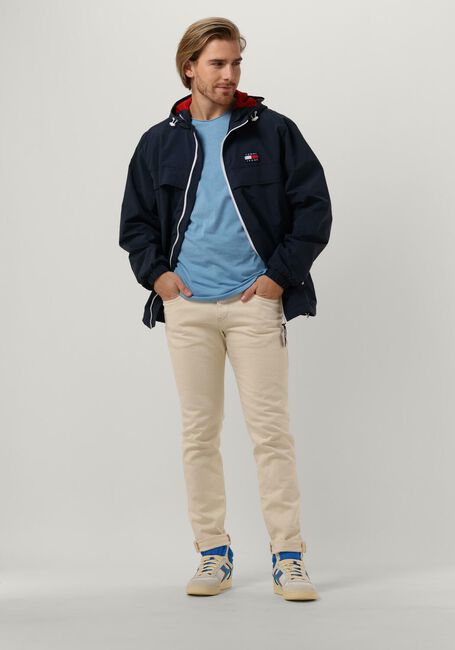 Blaue TOMMY JEANS T-shirt TJM SLIM JASPE C NECK - large