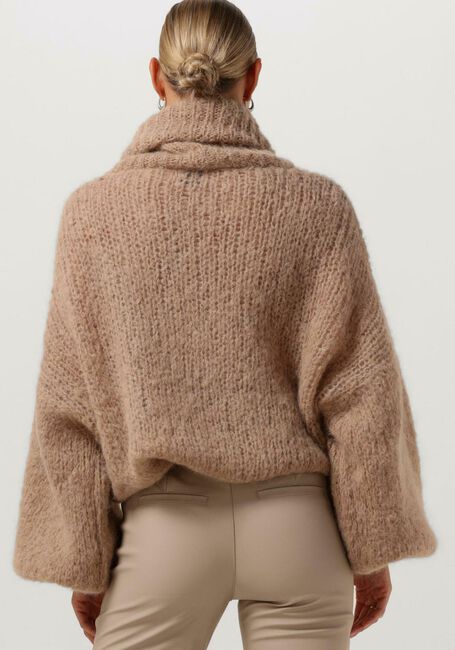 Braune AMERICAN DREAMS Rollkragenpullover PEPPER ROLL NECK ALPACA PULLOVER - large