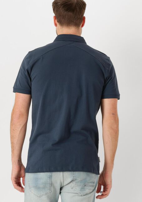 Blaue CAST IRON Polo-Shirt SHORT SLEEVE POLO FINE PIQUE ESSENTIAL - large