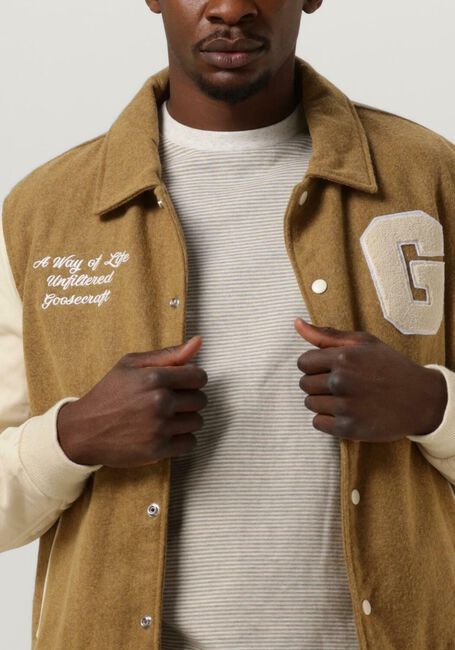 Braune GOOSECRAFT Jack GC VARSITY JACKET - large