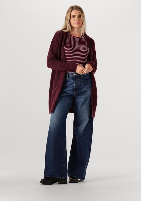 Bordeaux SELECTED FEMME Tops & T-shirts SLFANNA LS CREW NECK TEE STR - large