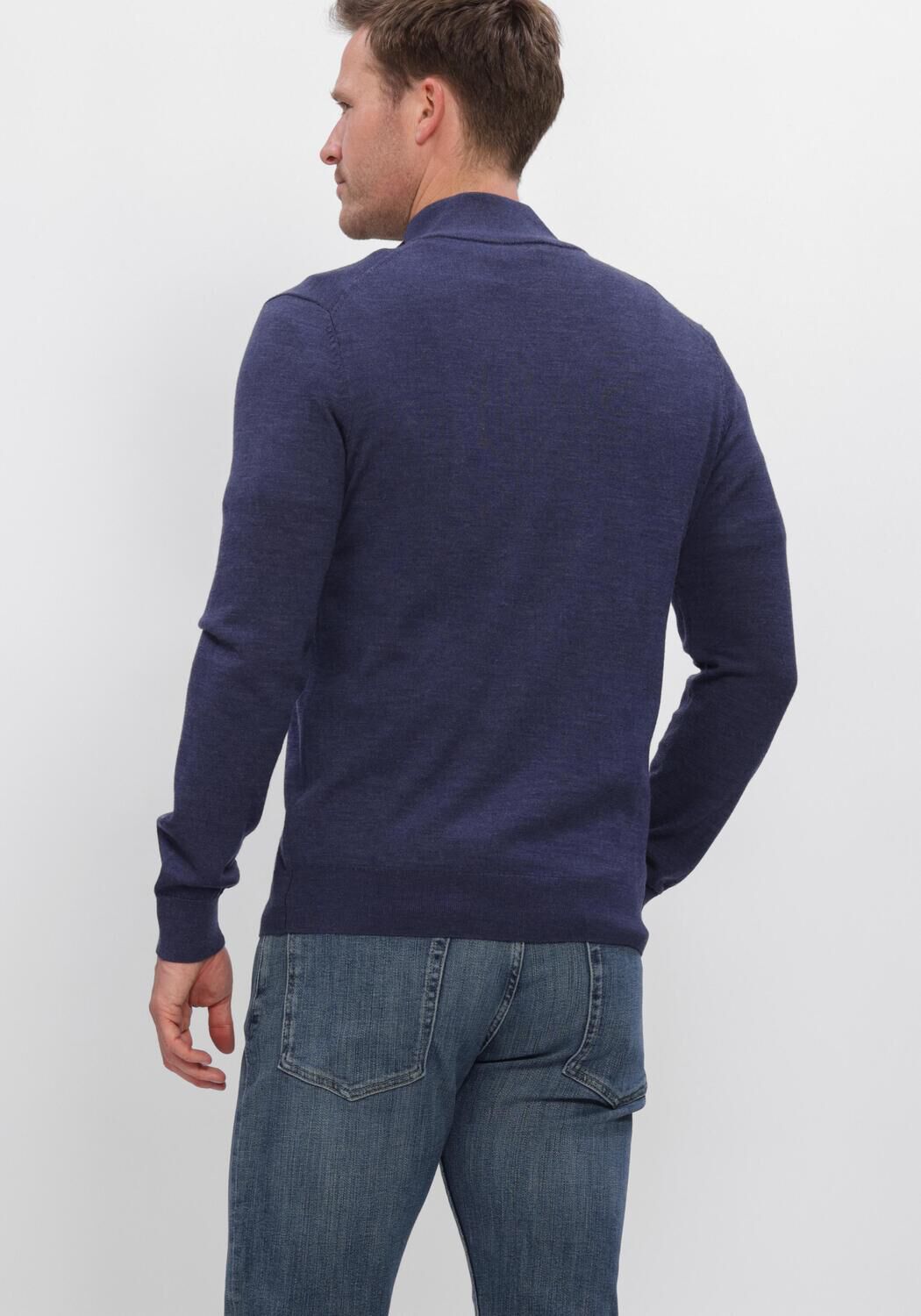 Dunkelblau PROFUOMO Pullover EXTRAFINE MERINO - large