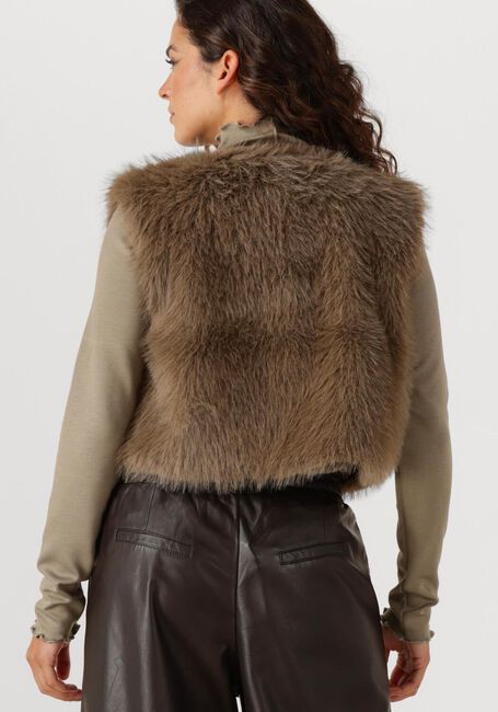Taupe AIMEE THE LABEL Gilet ISLA - large