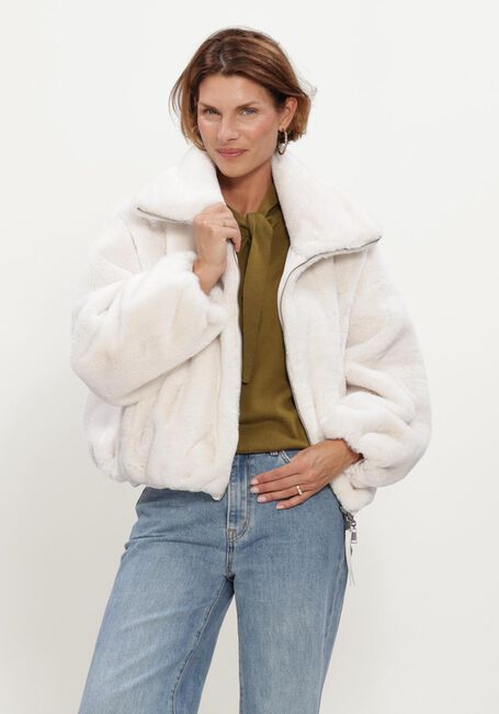 Nicht-gerade weiss BEAUMONT Fake-Fur-Jack MAXIE JACKET - large