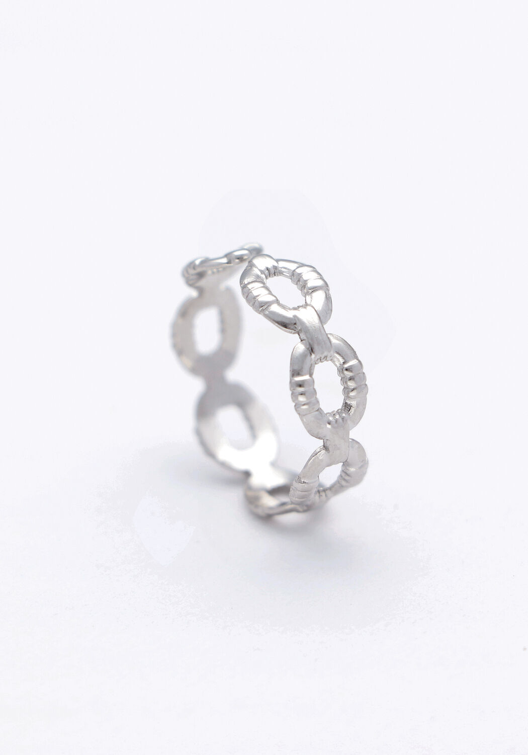 Silberfarbig NOTRE-V Ring OMSS22-026