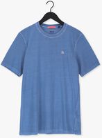 Hellblau SCOTCH & SODA T-shirt GARMENT-DYED CREWNECK TEE WITH EMBROIDERY LOGO