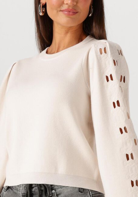 Creme OBJECT Pullover OBJYUKI L/S RE KNIT PULLOVER - large